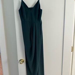Shona Joy Drape Cocktail Dress - green